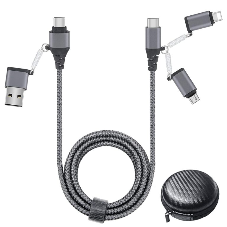 The Ultimate Multi Charger Cable: USB C to Lightning/Type C, 60W PD, USB A – Last One You’ll Need!
